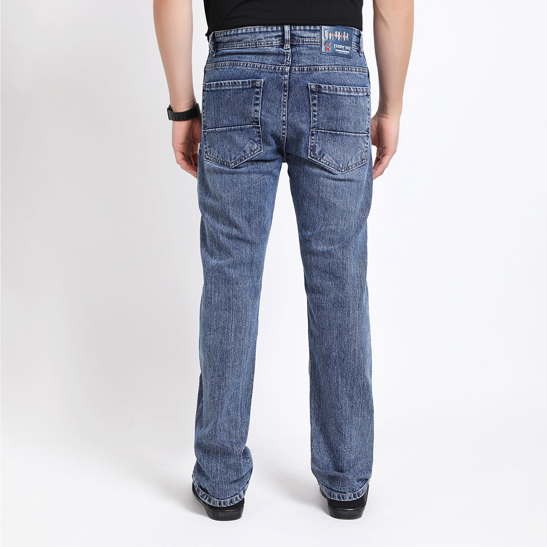 DARK BLUE BAGGY FIT JEAN TEDDY 4680-1